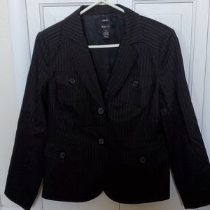 Black/White Pinstriped Blazer